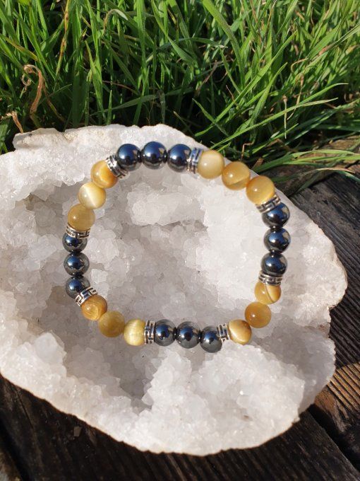 Œil de tigre doré Hématite 8mm