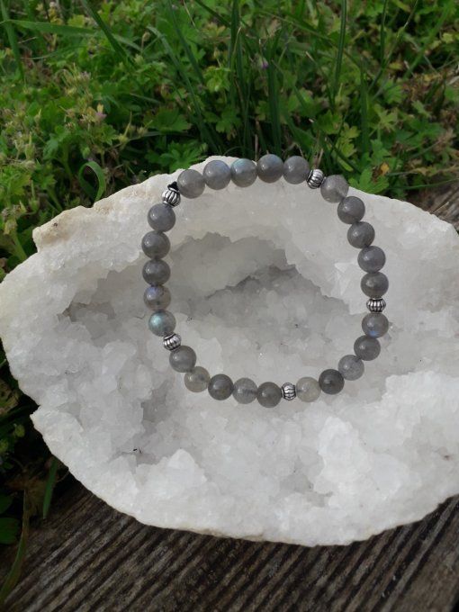 Bracelet Labradorite 6 mm