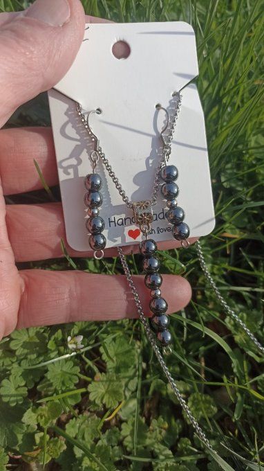 Parure Hématite