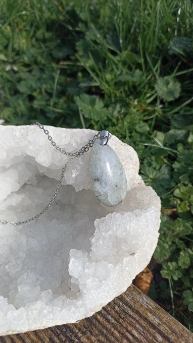 Collier Labradorite Galet