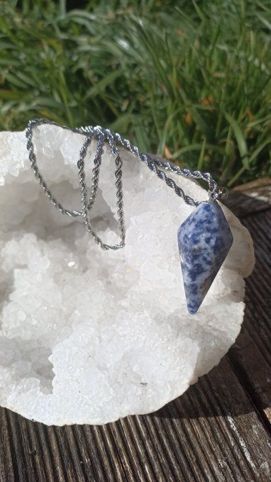 Collier Jaspe pendule